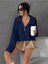 Kadın Oversize Fermuarlı Crop Triko Kazak 5