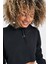 Jordan Sport Fleece Crop Pullover Loose Fit Hoodie Kadın Kapüşonlu Bol Kesim Sweatshirt Siyah 3