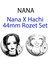 Nana x Hachi 2 Adet 44MM Buton Rozet - Anime Rozet 1