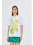 Kadın Limon Baskılı Lila Oversize Yazlık Tişört Squeeze The Day 1