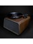 Seed Retro Pikap Plakçalar Dahili Bluetooth Hoparlörlü 80W Rms Aux, Rca Çıkışlı All-In-One Hi-Fi Ses Sistemi, Ceviz Ağacı 3
