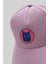 Catsue Kedi Desenli Pamuk Lila Cap Şapka 4