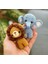 Amigurumi Fil ve Aslan Anahtarlık (Anahtarlık Aparatı Takılı Gönderilir) 1