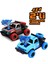 2'li Set 4x4 Metal Çarpışan Jeep Oyuncak Araba | Ses ve Işık Efektleri | Çek-Bırak 1