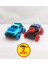 2'li Set 4x4 Metal Çarpışan Jeep Oyuncak Araba | Ses ve Işık Efektleri | Çek-Bırak 4