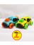 2'li Set 4x4 Metal Çarpışan Suv Oyuncak Araba | Ses ve Işık Efektleri | Çek-Bırak 2