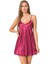 Aria's Closet Bordo Kısa Saten Gecelik 1