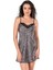Aria's Closet Leopar Kısa Saten Gecelik 1