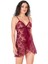 Aria's Closet Bordo Kısa Tül Gecelik 2