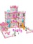 Girls Castle Villa Rol Yapma Oyunu Oyuncakları Dıy Prenses Evi, Stil: 7 Oda + 3 Kat + 3 Teras 1