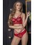 Transparan Bralet String Takım Bordo 1