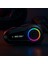 Mio 120 2x Rgb 1000MAH Ipx6 1500M 2 Kişilik Kask Intercom Motosiklet Bluetooth Kulaklık - Siyah 2