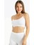 Bambu Ip Askılı Pedli Spor Beyaz Büstiyer 708 1