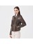 Kahve Hakiki Deri Kadın Hakiki Deri Biker Mont - K23KDM320402-U1I 8