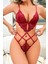 Göğüs Sırt ve Bel Dekolteli Bordo Body 1