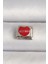 Erb 316L Çelik Gümüş Renk \&apos;best Man\&apos; Yazılı Kırmızı Kalp Işlemeli Nomination Charm 1