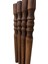 Koyu Meşe 41 cm Ahşap Sehpa / Mobilya Ayağı – 4 Adet (Bağlantı Aparatları ve Vidalar Dahil – Sehpa, Tv Ünitesi, Konsol Için) 3