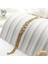 316 L - Paslanmaz Çelik Gold Taşlı Kuyumcu Model Bileklik - HMÇB-0101 2