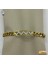 316 L - Paslanmaz Çelik Gold Taşlı Kuyumcu Model Bileklik - HMÇB-0101 3