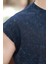Lacivert Basic Erkek Yırtık Detaylı Şort T-Shirt Takım E7319 3