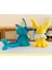 Jolteon Peluş Oyuncak Büyük 45CM Pokemon Peluş Oyuncak Tüylü Köpek Kedi Peluş 4