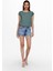 15142784 Onlvıc S/s Solıd Top Noos Wvn Kadın T-Shirt 3