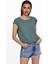 15142784 Onlvıc S/s Solıd Top Noos Wvn Kadın T-Shirt 4