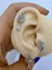 1 Adet Zirkon Taşlı Damla Sallantılı Sağ Kulak Uyumlu Tragus Kıkırdak Helix Lobe Piercing Küpe 2