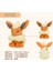 Eevee Evrimi Flareon Peluş Oyuncak Büyük 45CM Pokemon Peluş Oyuncak Tüylü Köpek Kedi Peluş 2