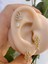 1 Adet Zirkon Taşlı Damla Sallantılı Sağ Kulak Uyumlu Tragus Kıkırdak Helix Lobe Piercing Küpe 2