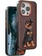 Iphone 15 Pro Max Perma Desenli Kapak - Koyu Kahve Nrmsa 2