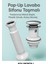 Pop-Up Lavabo Sifon Seti – Taşmalı Uyumlu, Körüklü Tahliye ve Adaptör Conta Dahil 4