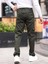 Erkek Baggy Fit Casual Jean Non-Denim Kargo Cepli Pantolon 3