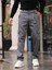 Erkek Baggy Fit Casual Jean Non-Denim Kargo Cepli Pantolon 1