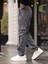 Erkek Baggy Fit Casual Jean Non-Denim Kargo Cepli Pantolon 4
