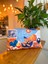 Yaz Temalı Turuncu - Mavi Süet Çift Taraflı Dijital Baskı Dekoratif Kırlent Kılıfı - 30 x 50 cm 2