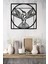 Da Vinci Kuşu Dekoratif Siyah Metal Tablo 45X45CM 4