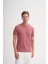 4602 Erkek Orta Bisiklet Yaka Flamlı T-Shirt 1
