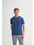 4602 Erkek Orta Bisiklet Yaka Flamlı T-Shirt 1