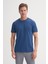 4602 Erkek Orta Bisiklet Yaka Flamlı T-Shirt 2