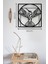 Da Vinci Kuşu Dekoratif Siyah Metal Tablo 60X60CM 1