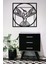 Da Vinci Kuşu Dekoratif Siyah Metal Tablo 60X60CM 2
