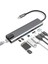 8 In 1 Type C Hub HDMI Dönüştürücü Apple Macbook Pro/air iPhone iPad Matebook Uyumlu Çevirici Çoğaltıcı Ethernet RJ45 Sd Tf USB Type C Hub 2
