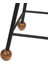 Tabure Ahşap Siyah Metal Ayaklı – 55CM 2