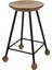 Tabure Ahşap Siyah Metal Ayaklı – 55CM 3