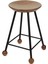 Tabure Ahşap Siyah Metal Ayaklı – 55CM 5