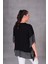 Kadın Büyük Beden Payetli Tasarım Siyah Bluz 4