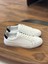 4253 Beyaz Siyah Detay Hakiki Deri Erkek Sneakers - Erkek Spor Ayakkabı 1