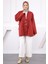 Bordo Ön Bağlamalı Kimono 2