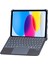 T5508D Ipad 2022 10.9 (10.nesil) Kılıf Palermo Ledli Klavyeli Standlı Tablet Kılıfı - Siyah Nrmsa 1